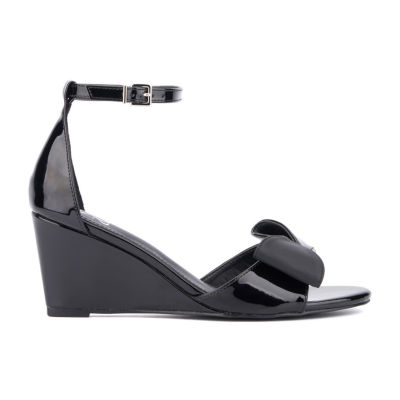 New York & Company Womens Shelby Wedge Sandals