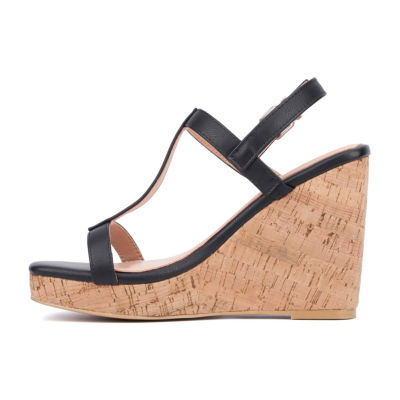 New York & Company Womens Aimee Wedge Sandals