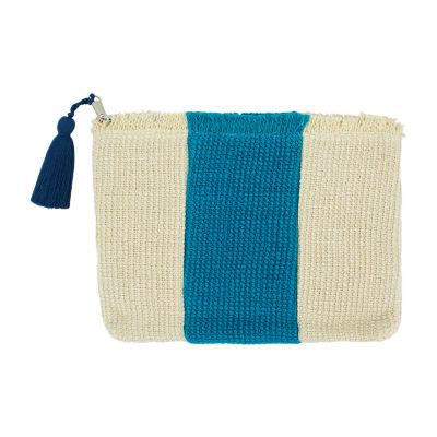 Mixit Color Block Jute Pouch