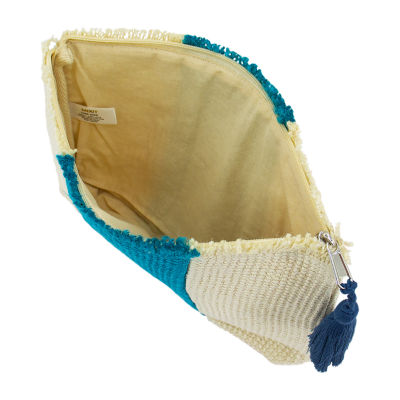 Mixit Color Block Jute Pouch
