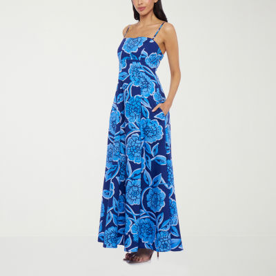 Premier Amour Womens Sleeveless Floral Maxi Dress
