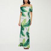 Premier Amour Womens Short Sleeve Evening Gown
