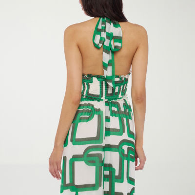 Premier Amour Halter Womens Sleeveless Maxi Dress
