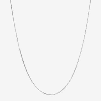 Womens 14K Gold Inch Box Chain Necklace