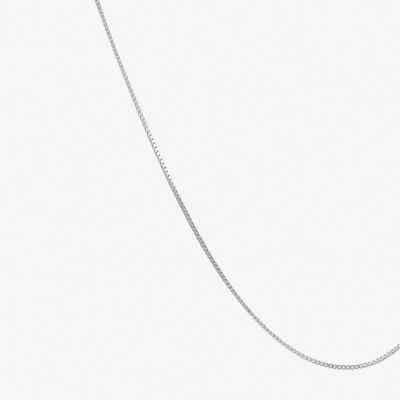 Womens 14K Gold Inch Box Chain Necklace