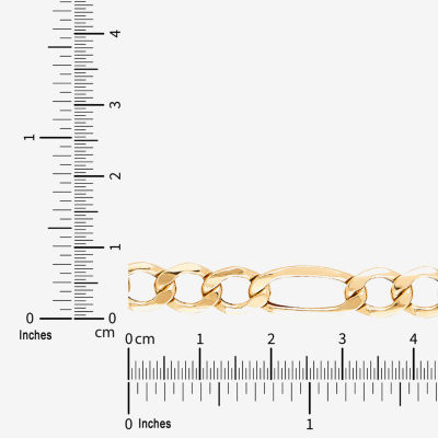 Mens 14K Gold 22 Inch Figaro Chain Necklace