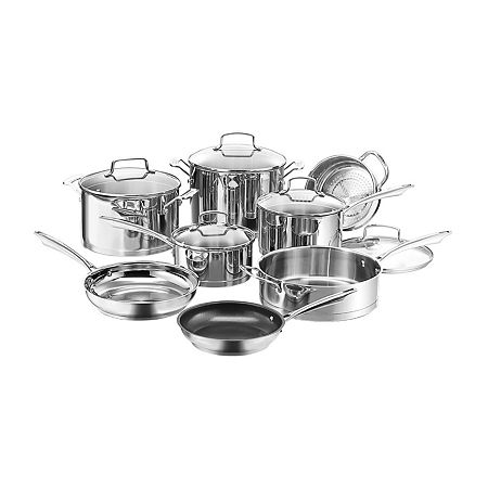 Cuisinart Professional Series Stainless Steel 13-pc. Cookware Set, One Size, Stainless Steel