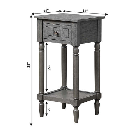 Convenience Concepts French Country Khloe Accent Table, One Size, Gray