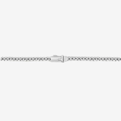 1 CT. T.W. Natural White Diamond 10K White Gold 8 1/2 Inch Tennis Bracelet