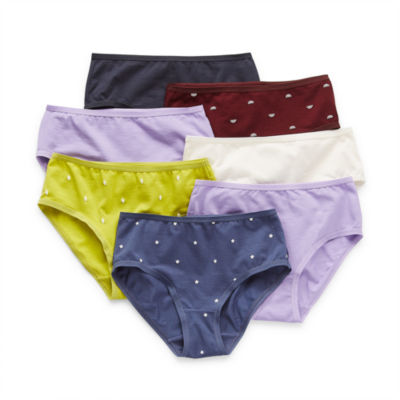Thereabouts CottonSpan Little & Big Girls 7 Pack Brief Panty