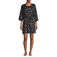 Pj Couture Womens Pajama + Robe Sets 3-pc. 3/4 Sleeve V-Neck Deals