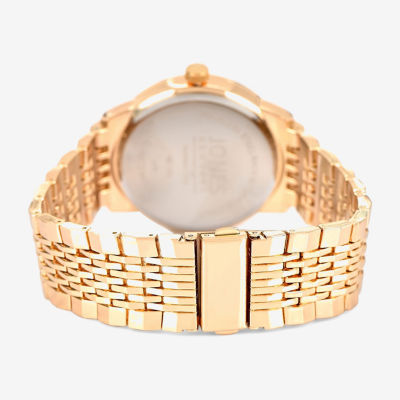 Jones N.Y. Mens Gold Tone Bracelet Watch M0183g-42-G27