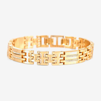 Jones N.Y. Mens Gold Tone Bracelet Watch M0183g-42-G27