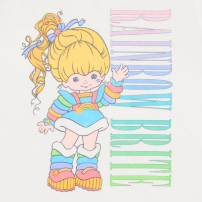 Grayson Threads, The Label Juniors Rainbow Brite Boyfriend Tee Womens Crew Neck Short Sleeve Graphic T-Shirt