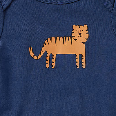 Okie Dokie Baby Boys Crew Neck Short Sleeve Rib 4-pc. Bodysuit
