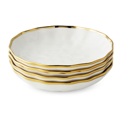 Certified International Regency Gold 4-pc. Porcelain Soup Bowl