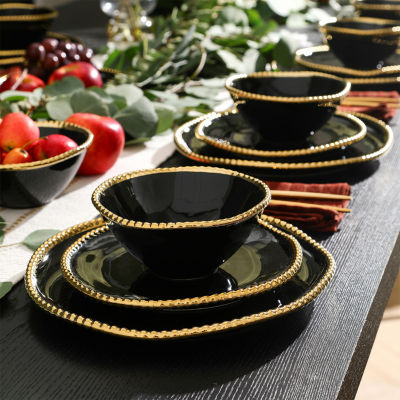 Christian Siriano New York Akoya 4-pc. Porcelain Dinnerware Set