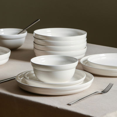 Stone + Lain Virtuo 4-pc. Porcelain Cereal Bowl