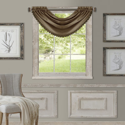 Elrene Home Fashions All Seasons Rod Pocket Arch Valance