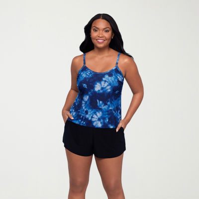 Trimshaper Womens Americana Swim Romper