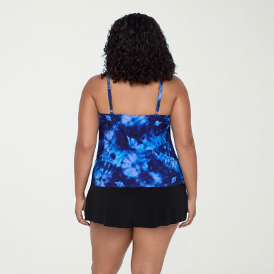 Trimshaper Womens Americana Plus Swim Romper