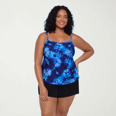 Trimshaper Womens Americana Plus Swim Romper