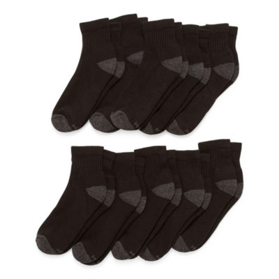 Xersion Little & Big Boys 10 Pair Quarter Ankle Socks - JCPenney