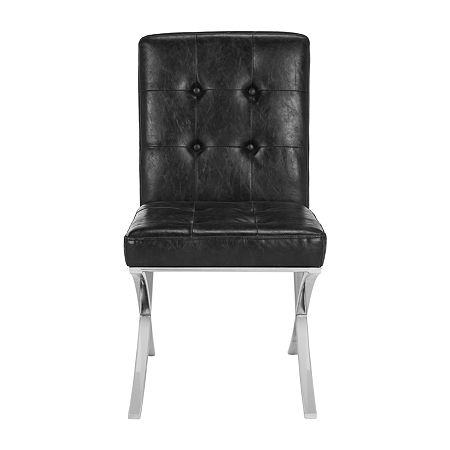 Walsh Dining Collection Upholstered Tufted Dining Chair, One Size, Black