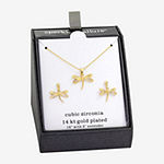 Sparkle Allure 2-pc. Cubic Zirconia 14K Gold Over Brass Jewelry Set