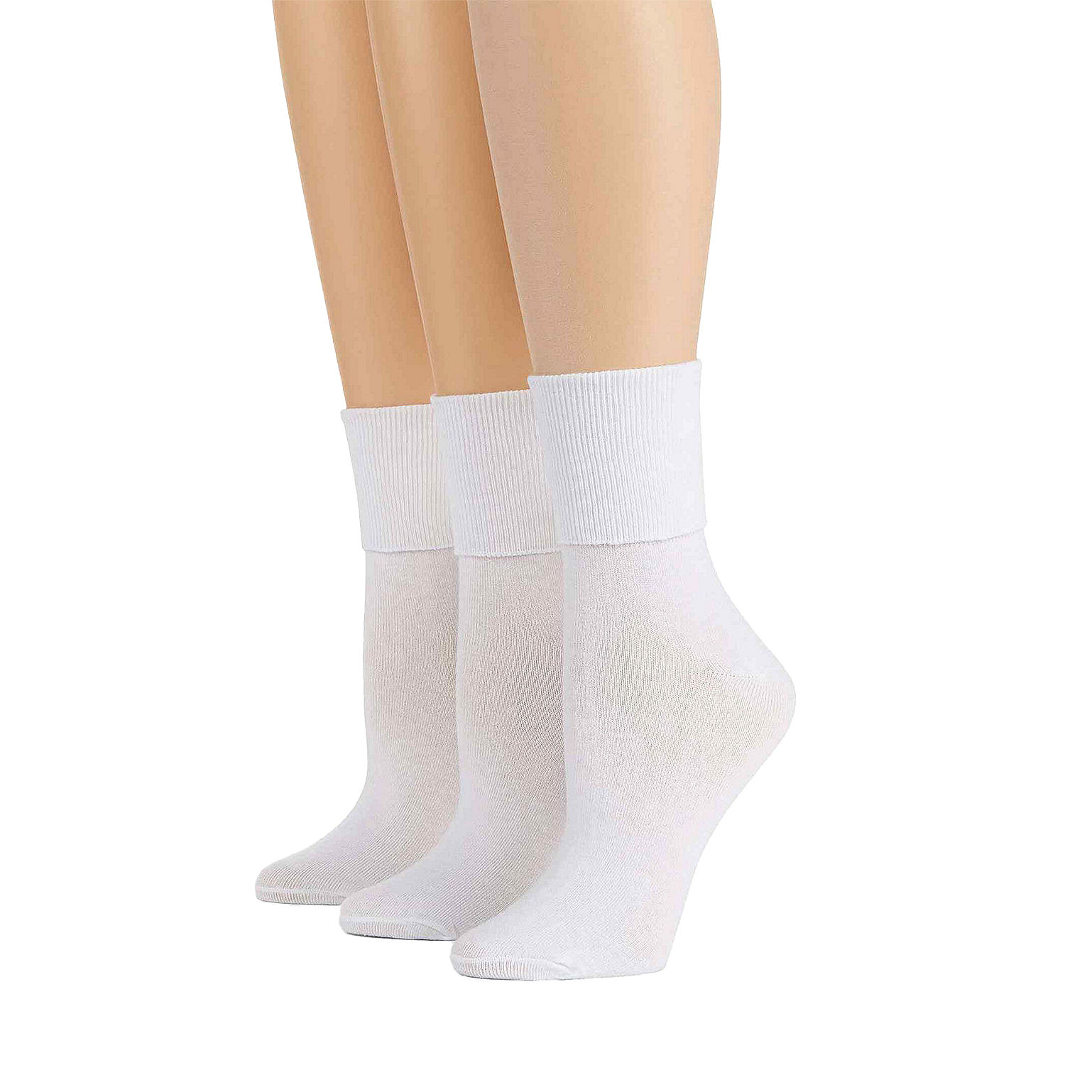 Mixit Mary Jane 3 Pair Turncuff Socks Womens - JCPenney