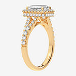Signature By Modern Bride Womens 2 CT. T.W. Lab Grown White Diamond 14K Gold Halo Engagement Ring