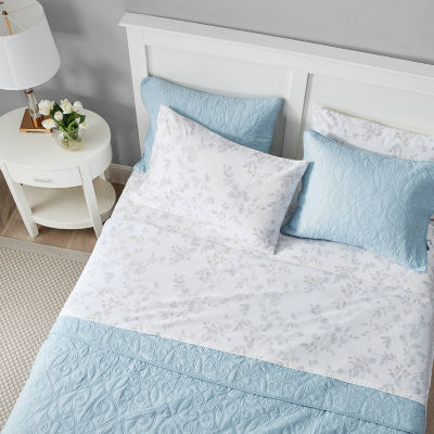 Laura Ashley 100% Cotton Brushed Flannel Deep Pocket Sheet Set