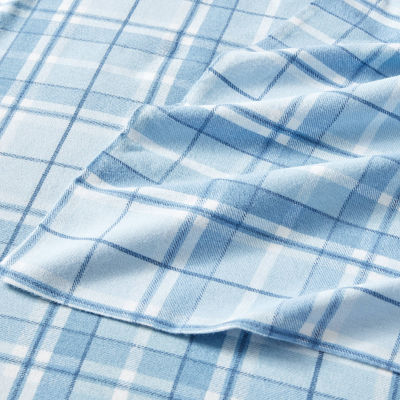 Laura Ashley 100% Cotton Brushed Flannel Deep Pocket Sheet Set
