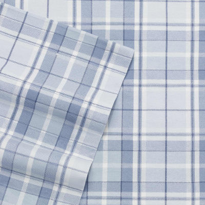 Laura Ashley 100% Cotton Brushed Flannel Deep Pocket Sheet Set