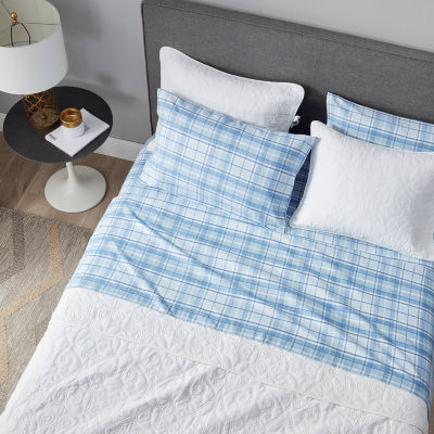 Laura Ashley 100% Cotton Brushed Flannel Deep Pocket Sheet Set