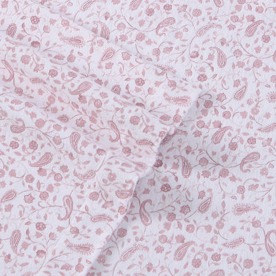 Laura Ashley 100% Cotton Brushed Flannel Deep Pocket Sheet Set