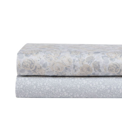 Laura Ashley 300 Thread Count Cotton Sateen Sheet Set