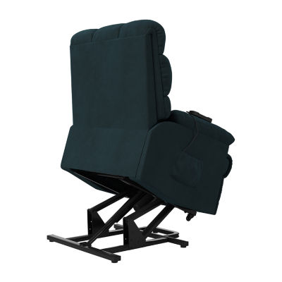 ProLounger Xeta Biscuit Tufted Power Recline and Lift Chair in Stain-Resistant Microfiber