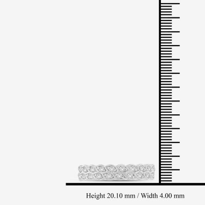 I / Si2) 1/ CT. T.W. Lab Grown White Diamond 10K Gold Wedding Band