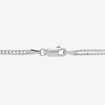 Womens 18 Inch Sterling Silver Link Necklace