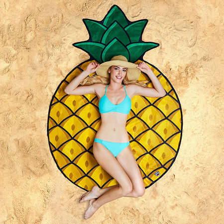 Big Mouth Pineapple Beach Blanket, One Size, Multiple Colors