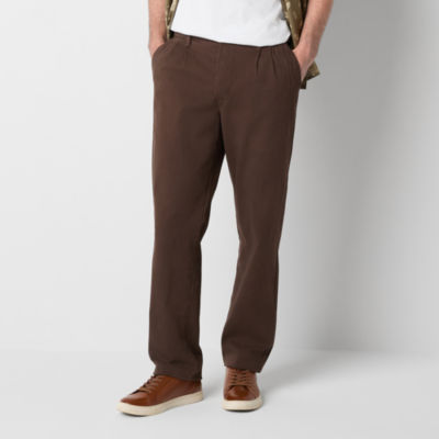 Arizona Mens Loose Fit Pleated Chino