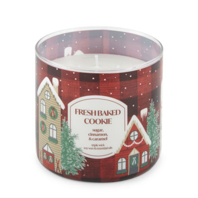 Distant Lands 14 Oz 3 Wick Fresh Baked Cookie Scented Jar Candle