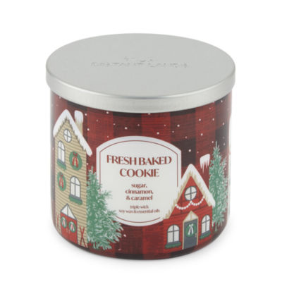 Distant Lands 14 Oz 3 Wick Fresh Baked Cookie Scented Jar Candle