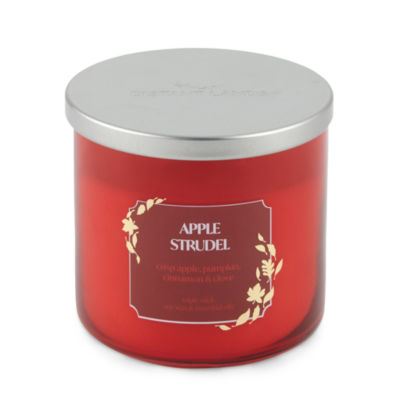 Distant Lands 14 Oz 3 Wick Apple Strudel Solid Scented Jar Candle