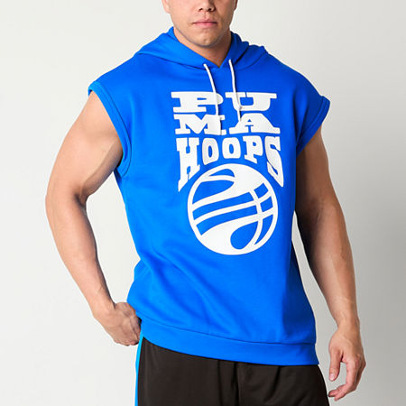 PUMA Big and Tall Mens Sleeveless Naruto Hoodie, 2x-large Tall, Blue