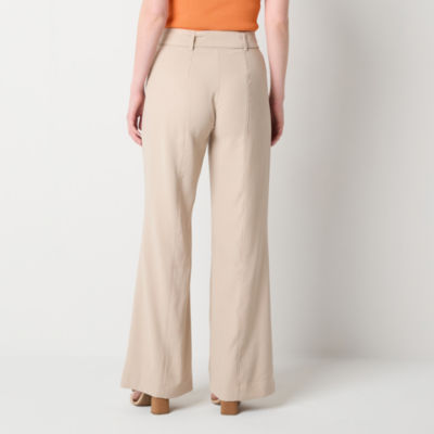 Worthington Womens High Rise Flare Palazzo Pant