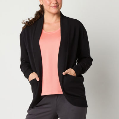 Xersion Womens Long Sleeve Open Front Cardigan