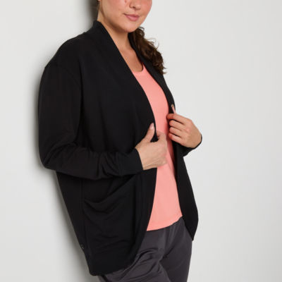 Xersion Womens Long Sleeve Open Front Cardigan