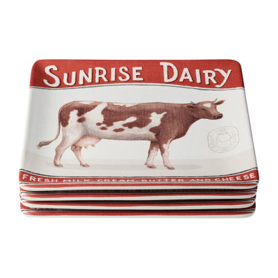 Certified International Vintage Farm 4-pc. Ceramic Dinner Plate